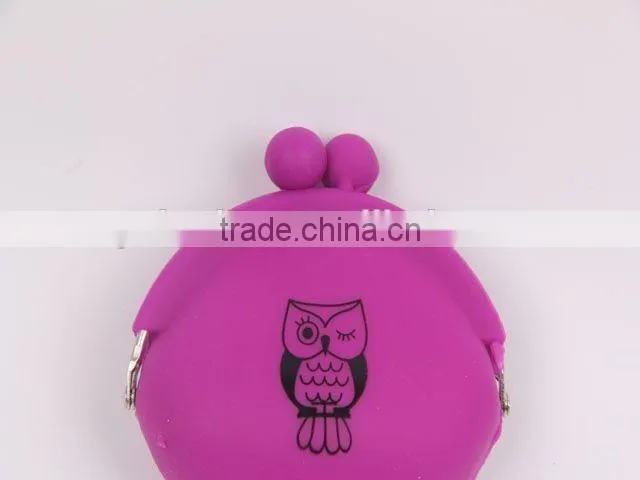 Owl pattern Silicone Purse /Coin Purse