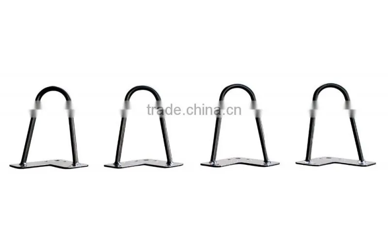 Home Furniture Hardware black powder coated Cabinet metal hairpin leg