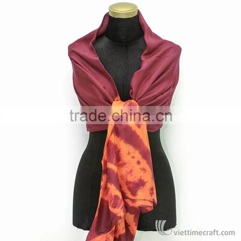 Vietnam natural 100% silk scarf, various colors