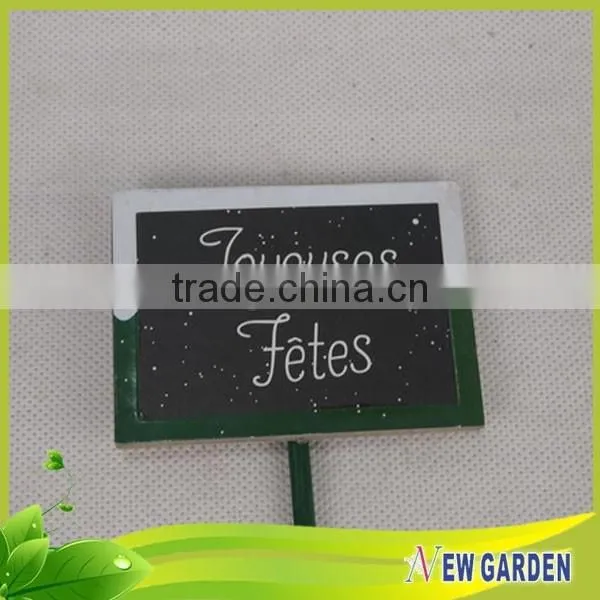 Decorative Painted Green Natural Bamboo Flower Pot Stick and Pendant