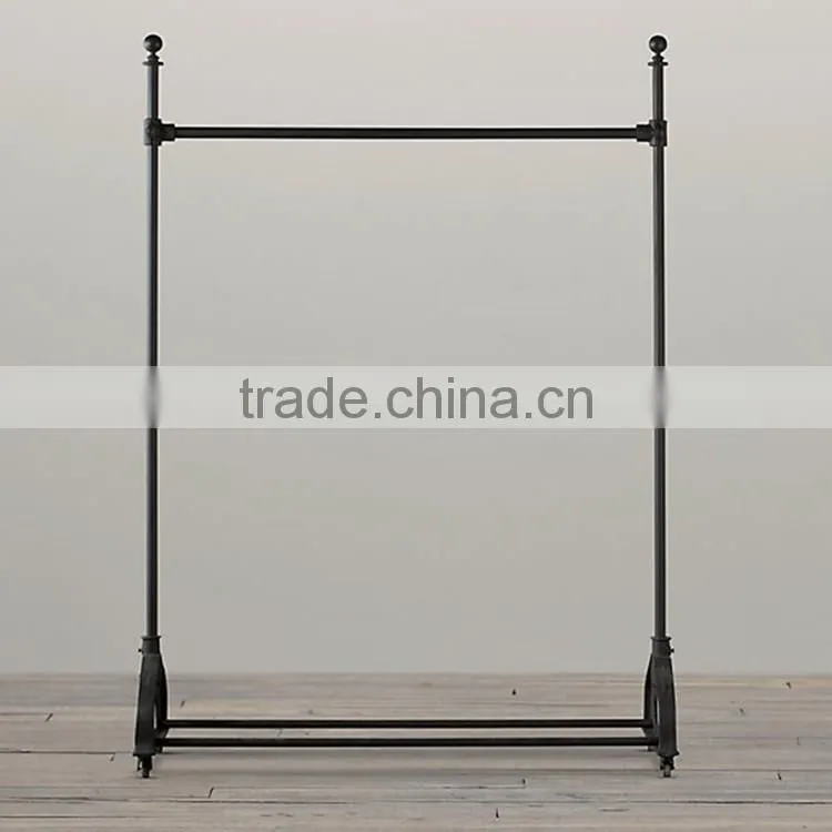 Fashion design super mall clothes store hanging metal clothes display rack