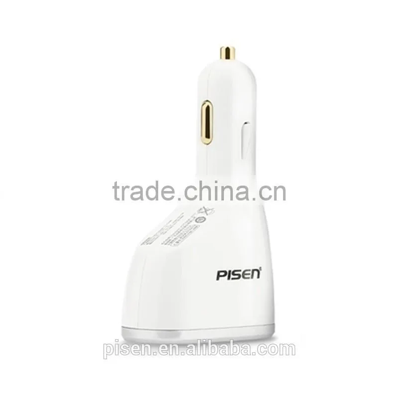 Pisen 5V 1A 2A Smart Wireless Dual USB Car Charger for Mobile Phone Tablet Camera Car Recorder Navigator MP3 MP4 PSP