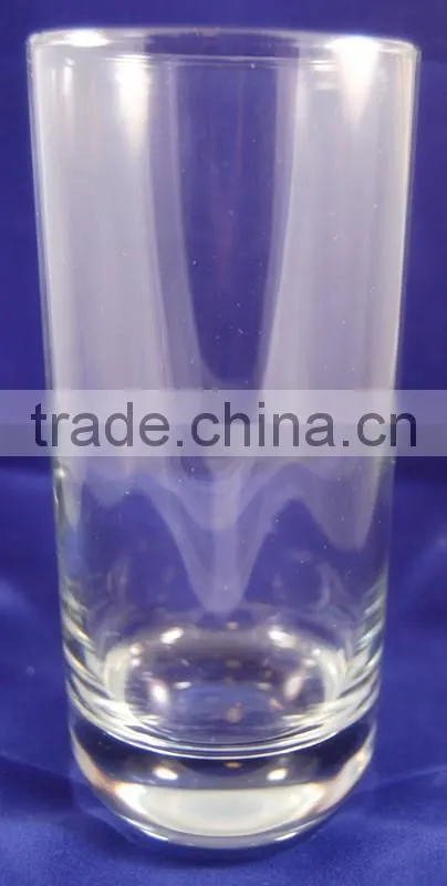 Clear Round Bubble High Ball Glass Cup