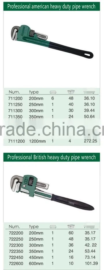 HANBON Heavy-Duty Bent Nose Pipe Wrench