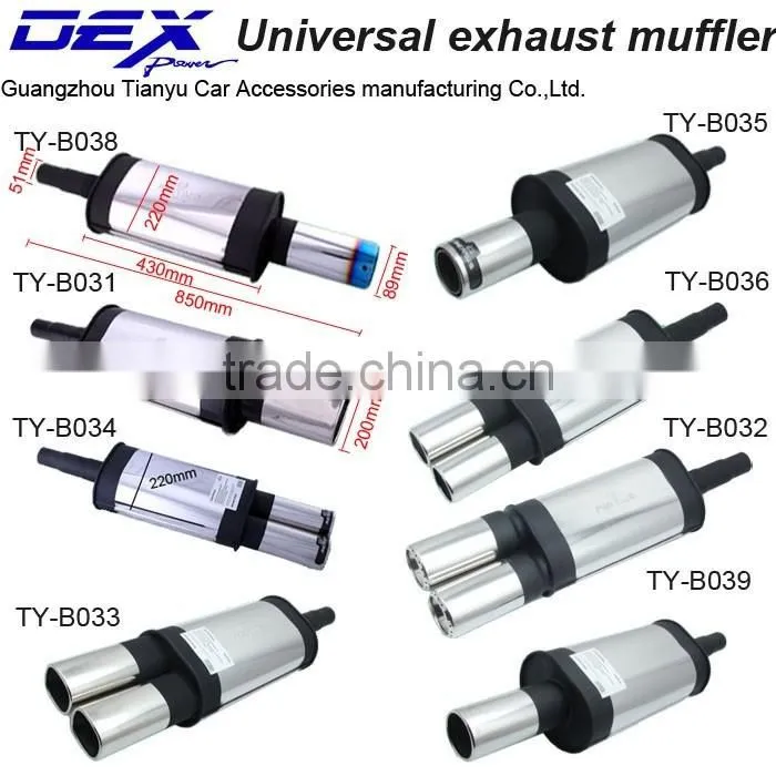 auto modified muffler in exhaust pipe