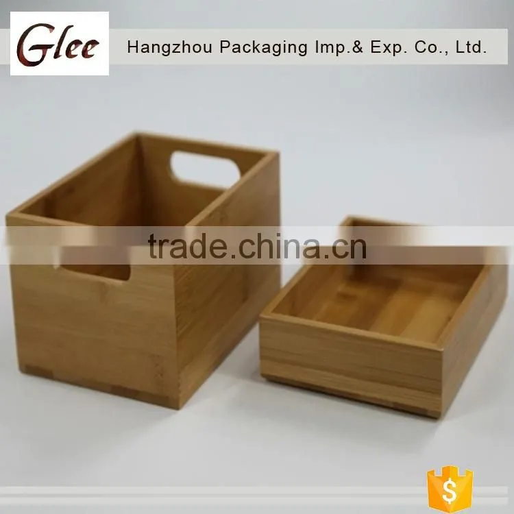 Clear ,simple and beautiful factory direct handmade custom bamboo box