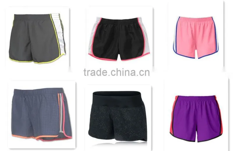 2015 China custom latest women running shorts