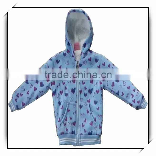 2014 fancy winter fleece jacket for child