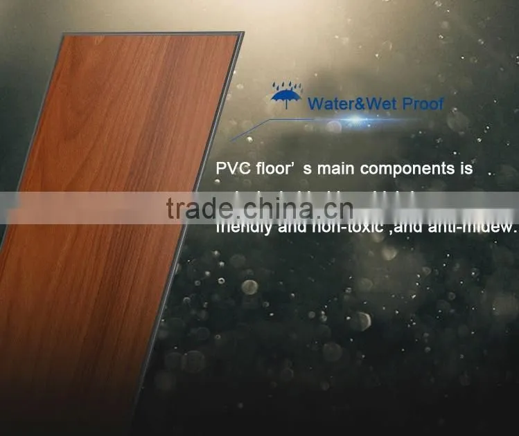 Home decoration good quality quick click lock pvc floor