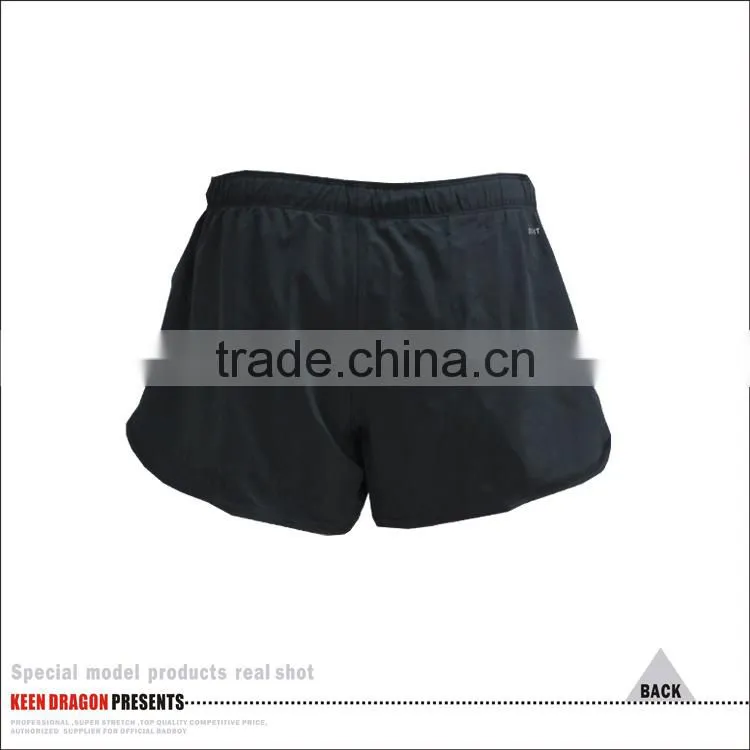 New design custom coolmax blank black cheap running shorts women