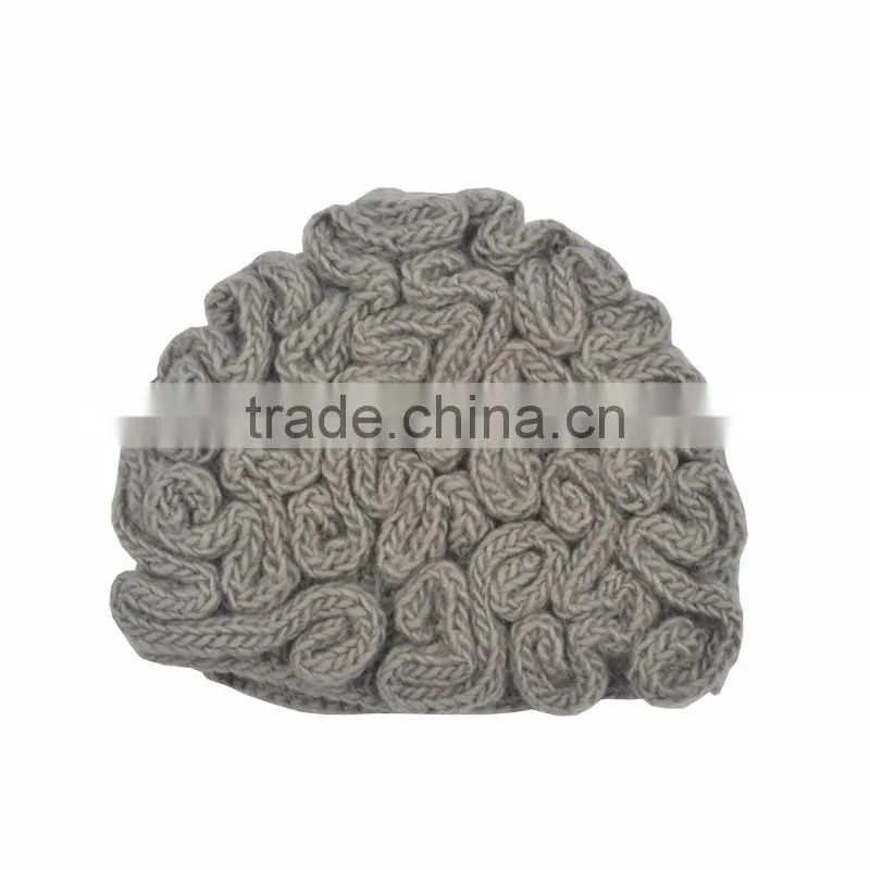 New Design Light Grey Man Brain Cap