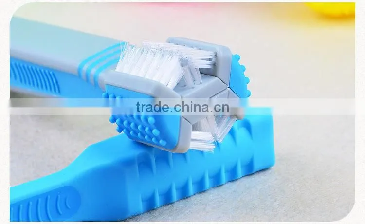 R1956H new fashion 3 heads dog tooth brush