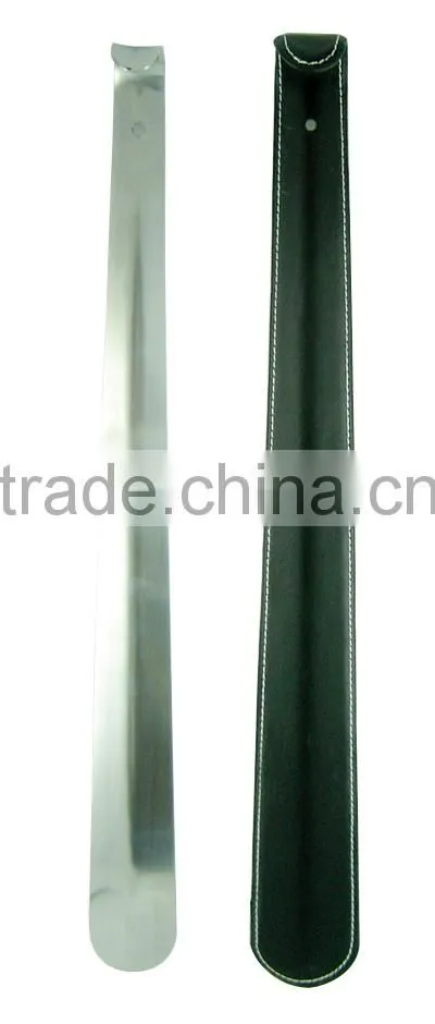 Luxury real horn metal shoe horn