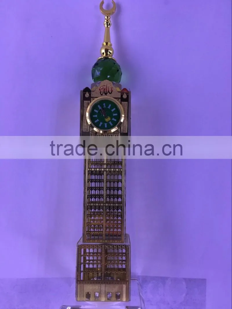 Crystal makkah clock tower For Islamic Gift Ramadan Gift JC-D007