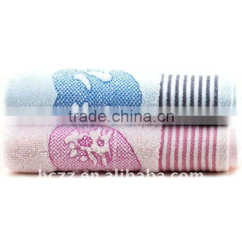 100% cotton embroidery face towel