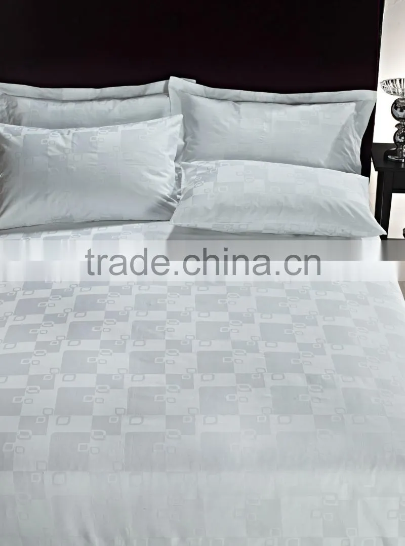 China wholesale hotel linen, hotel bed linen 100% cotton, jacquard bedding set for star hotels
