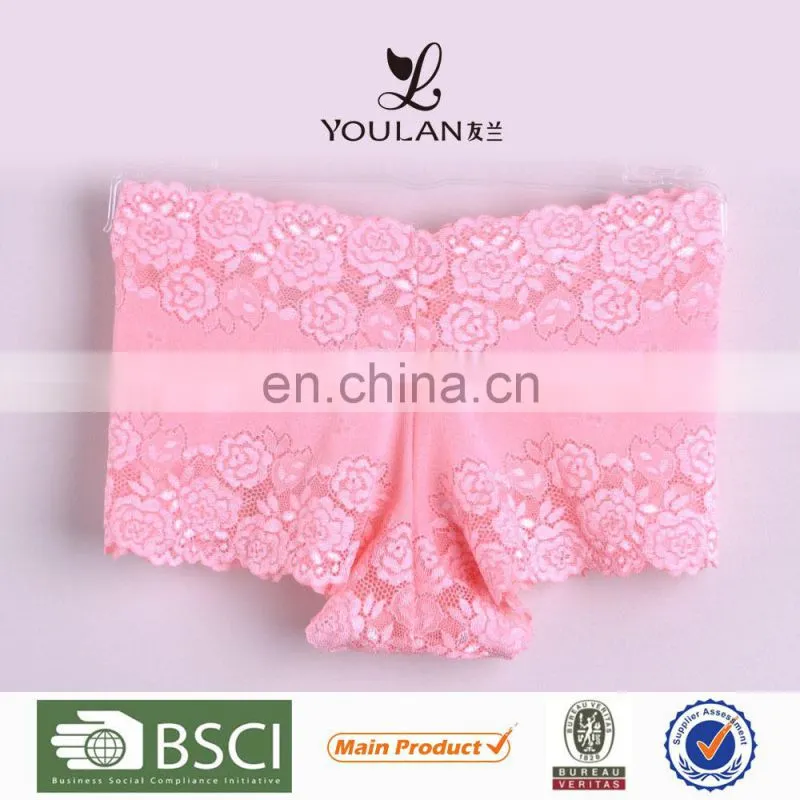 OEM Supplier Beautiful Cute Style Flower Lae Teen Girl Underwear