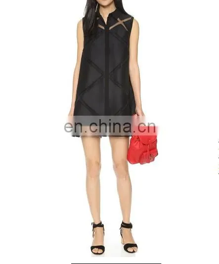 High quality ladies transparent shirt design