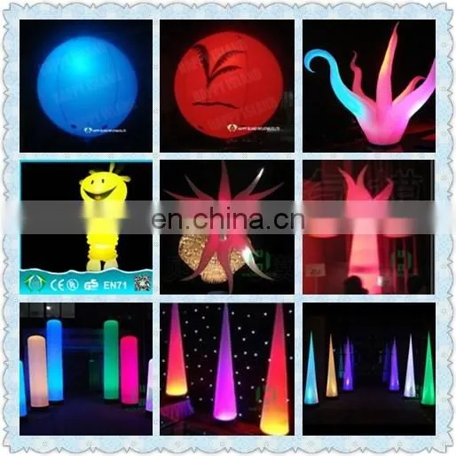 Event or party sun shaped inflatable advertising figures led inflatable cartoon with light
