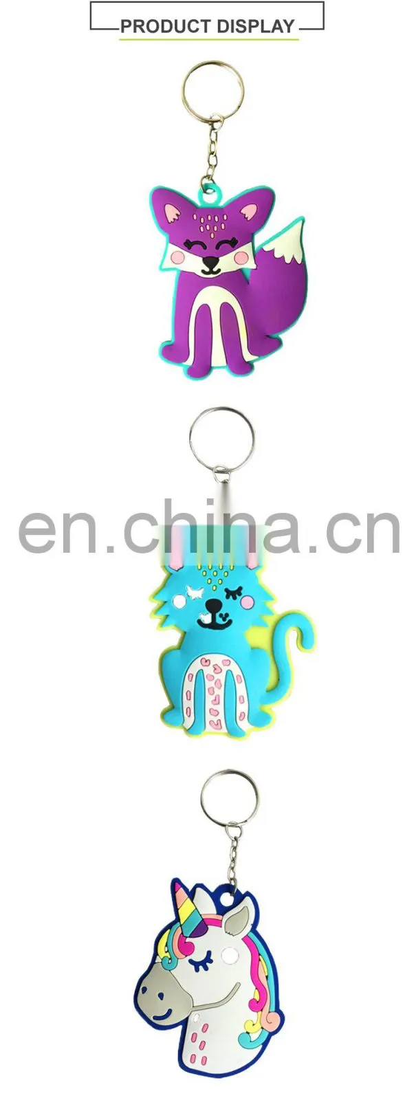 Rainbow Unicorn Party Favor Keychain Customer Design Available