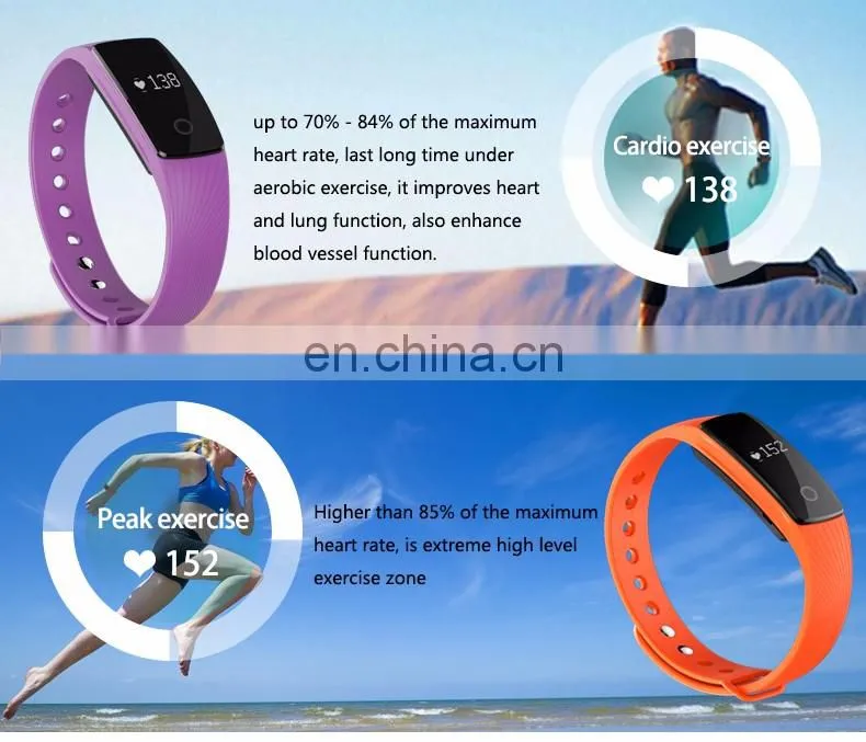 2016 CE RoHS Pedometer Smart Band Heart Rate Smart Bracelet