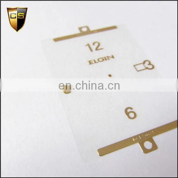 Real gold plating metal watch literally stickers affixed