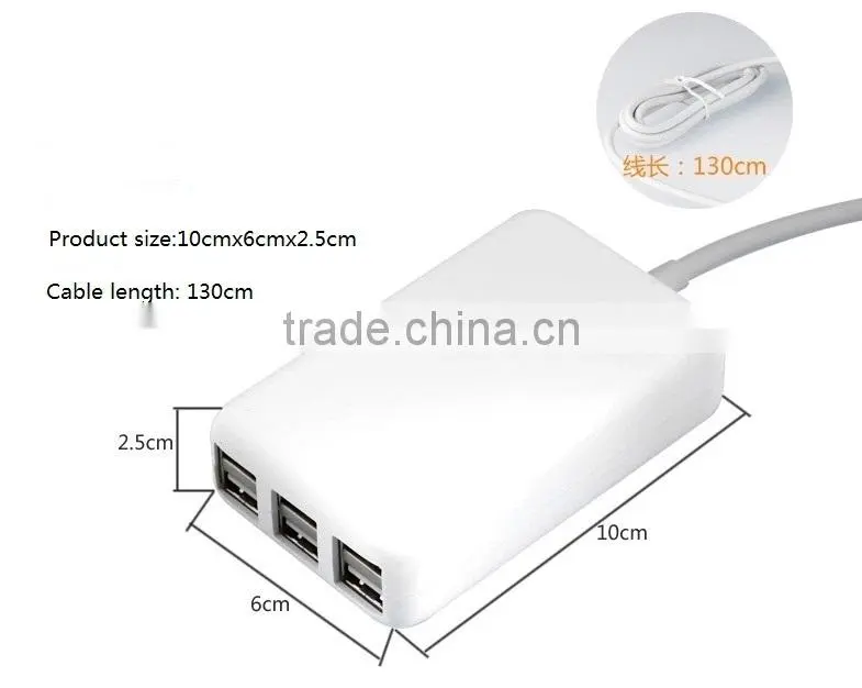 hot new products 30 watt 6 port usb desktop rapid charger