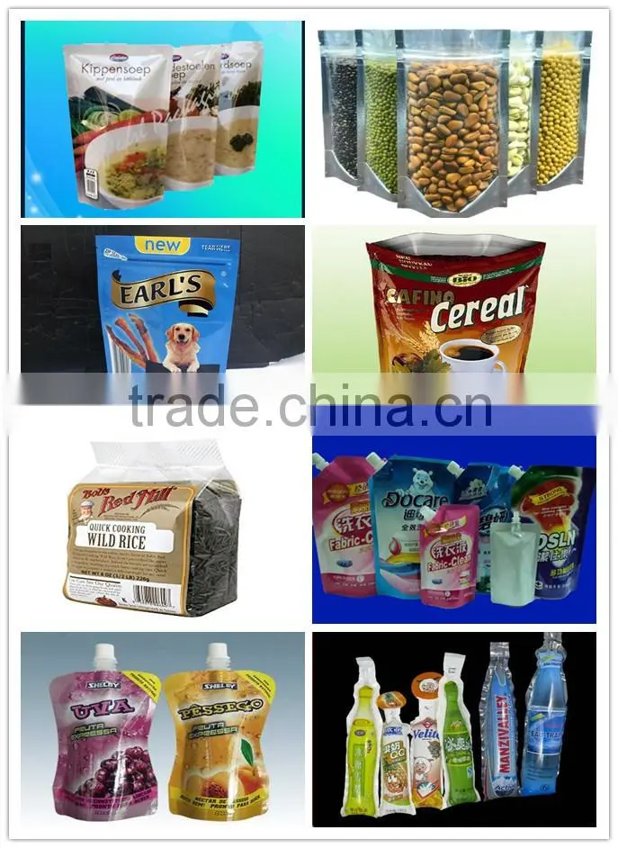 custom printed heat seal food packaging vacuum flat plastic bag