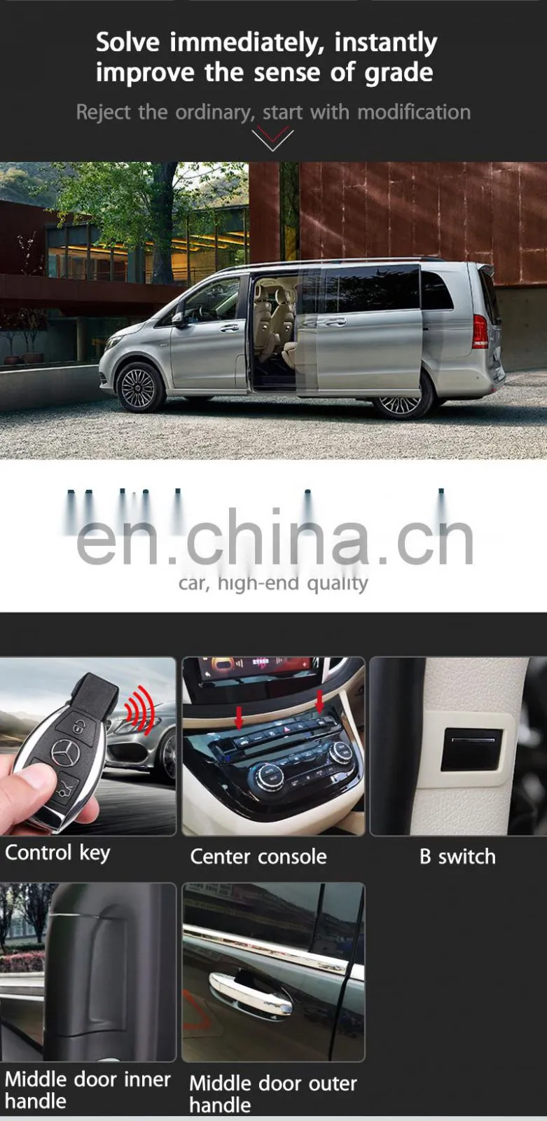 Auto Spare Parts for Mercedes benz Vito Electric Side Sliding Door Auto Middle Sliding Door for Car