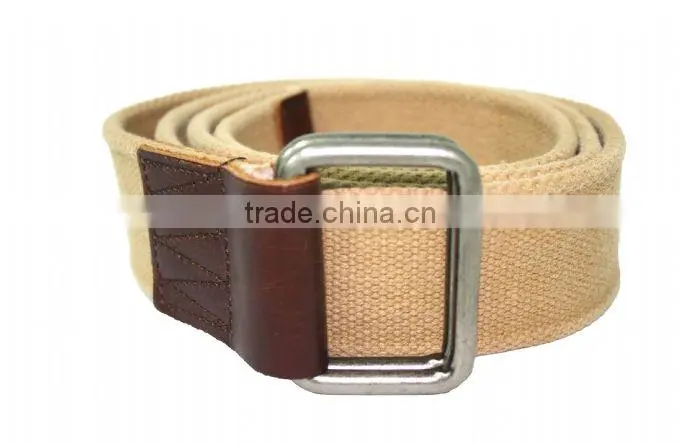 3.8cm width beige webbing Jeans belts for -KL0026