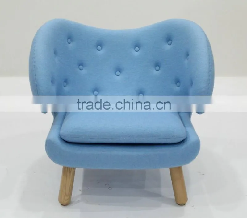 replica fiberglass material elegant grace cashmere Finn Juhl Pelican Chair with solid wood frame