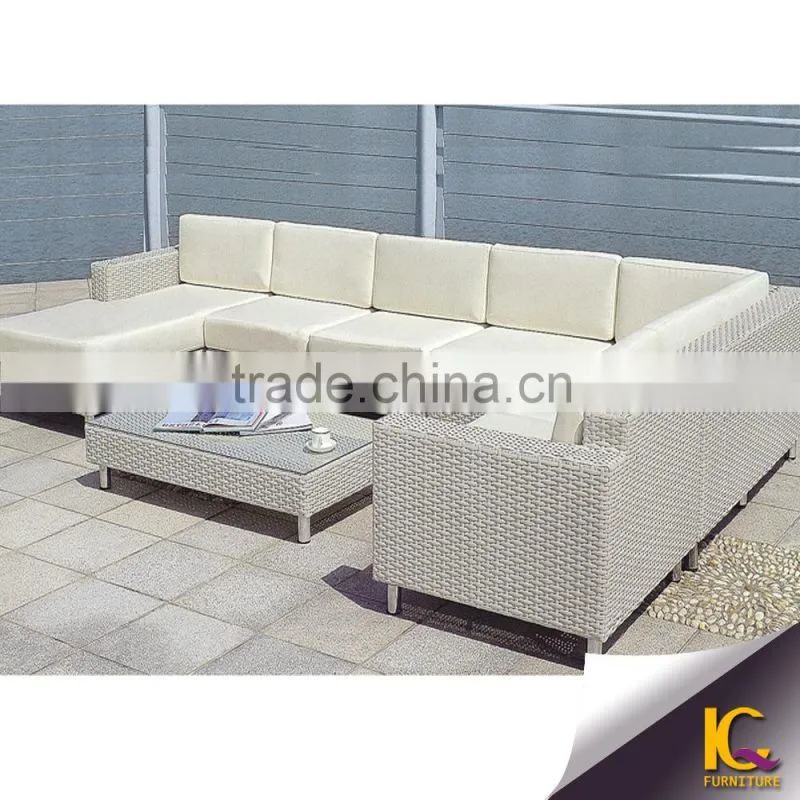 Hot Sale Rattan Sofa Outdoor Wicker Balcony Rattan Sofa Sectional sofa set