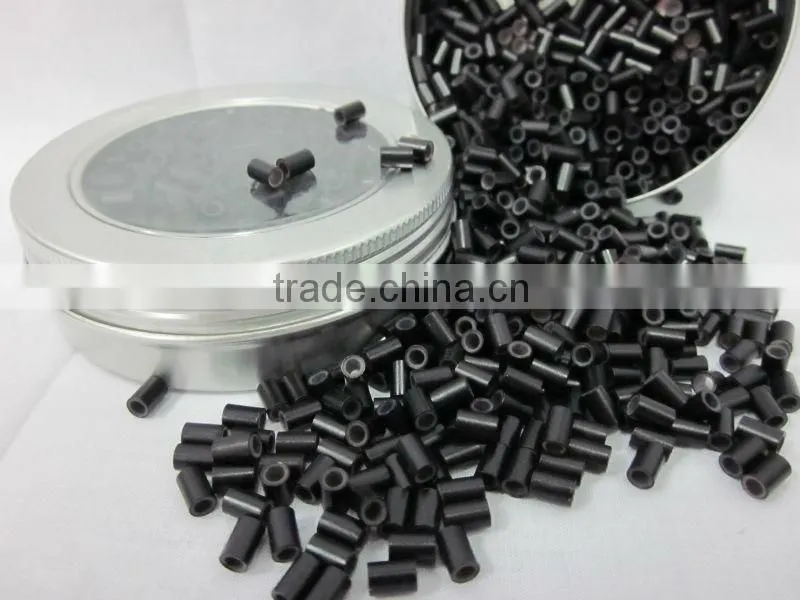 Blcak Durable Silicone Copper Micro Rings