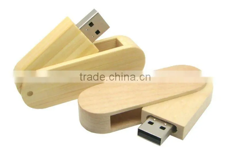 sourcing price wooden swivel USB stick with oem logo/full capacity/CE,FCC,ROHS
