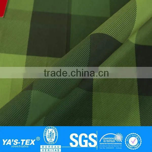 peachskin printed stretch fabric