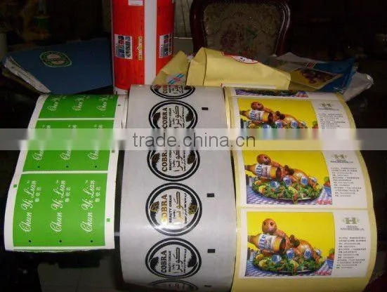 roll to roll sticker label printing machine
