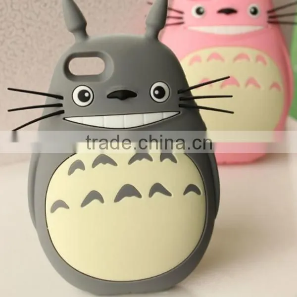 Fashion 3D Totoro Case For iPhone 5s ,for iPhone 5s Silicone Phone Cases