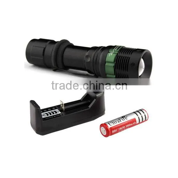 YT-1802 Flashlight 18650 Rechargeable Battery 3.7V Rechargeable LED Flashlight