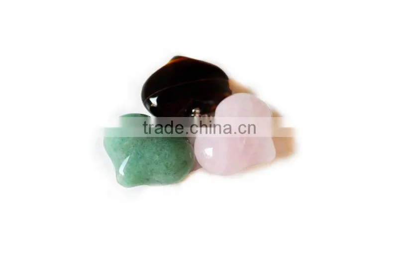 Pendant, PTP-A159 Natural Precious Gem Stone Heart Pendant Necklace, Fashion Pendant Jewelry Wholesale