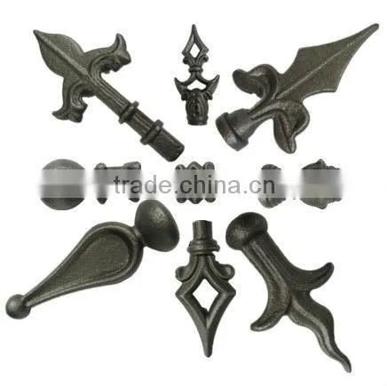 high quality ornament cast iron spears and fininals