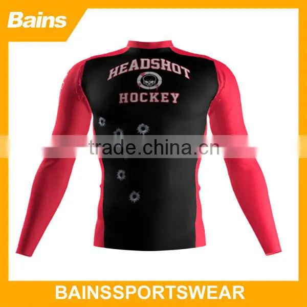 Spandex sports wholesale youth sublimation custom printed compression shirts