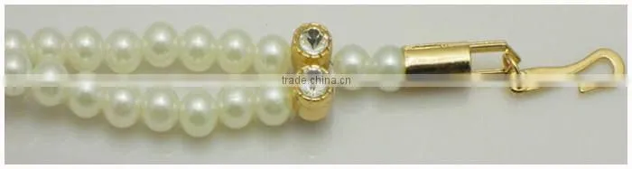 Newest Casual Trend Beautiful Belt ,Fashion Lady's Woven Rhinestones Pearl Belt