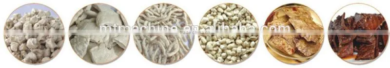 1.Automatic High Textured Extruded Soya Nuggets Making Machinery