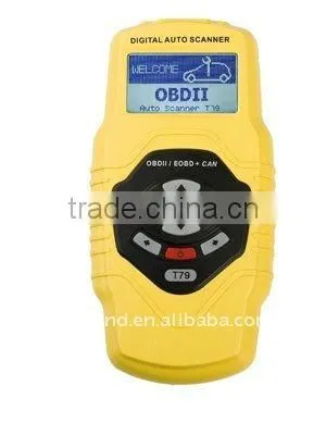 Fully functional vehicle fault diagnostic scan tool for all cars OBD2/EOBD Auto Code Reader T79 -6 languages ,Data print out