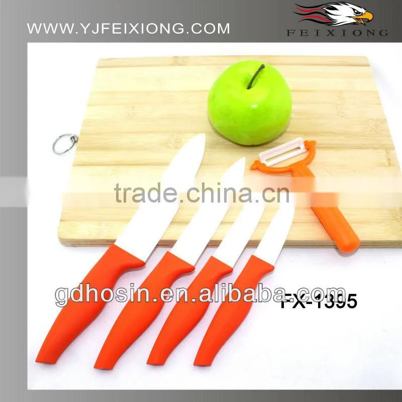 3" colorful handle ceramic knife with window box