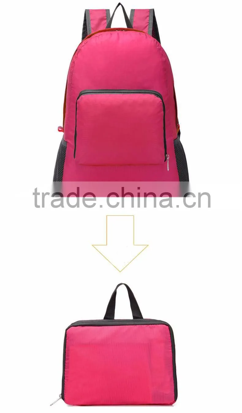 folding backpack high capacity outdoor hiking bag unisex bag manufacture