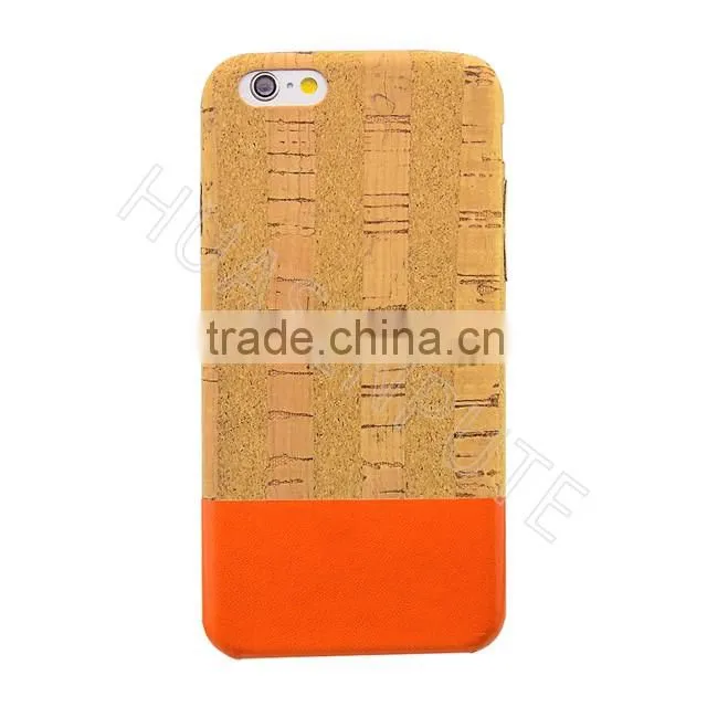 Chic Wooden Hybrid Cellphone case and Impeccable Eco-leather Back Cover Case phone Cover For Apple iPhone 6s