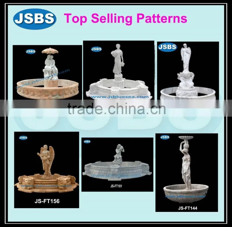 modern carved garden marble fountain