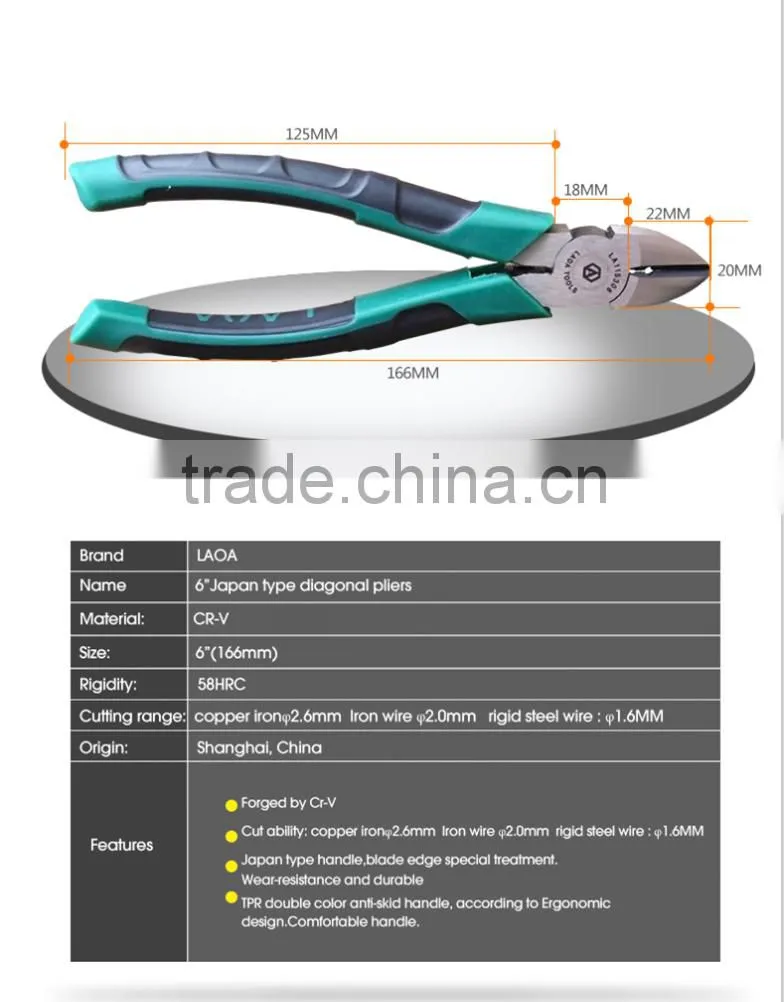 Cr V multifunction diagonal cutting pliers needle nose pliers