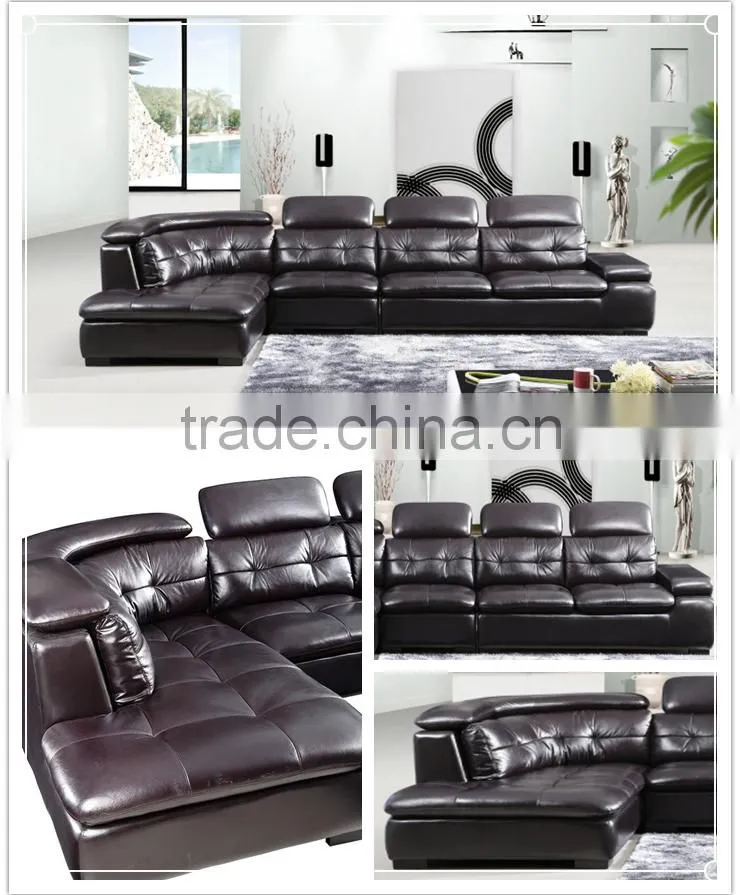 latest living room leather sofa set design